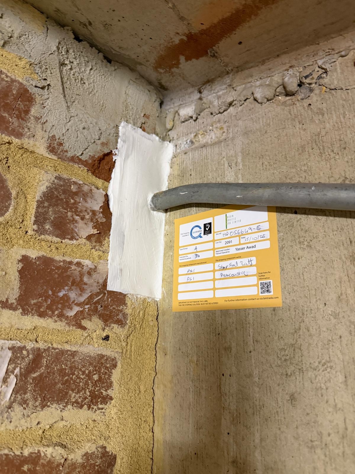 Fire Stopping & Compartmentation / Fire Doors Installation & Maintenance